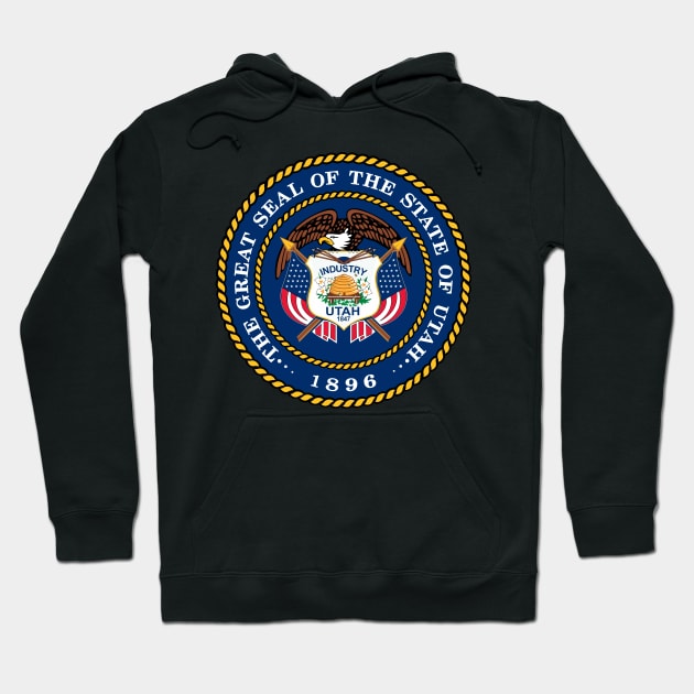 Seal of Utah Hoodie by Flags of the World